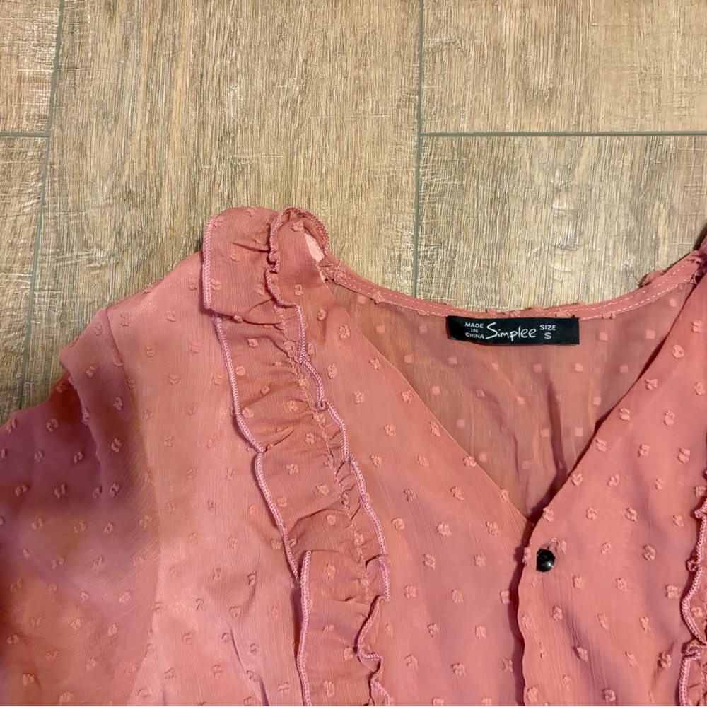 Simplee Pink Ruffle Dress! 🩷 - Picture 2 of 4